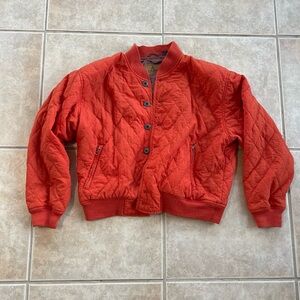 Liz Claiborne Orange Bomber Jacket